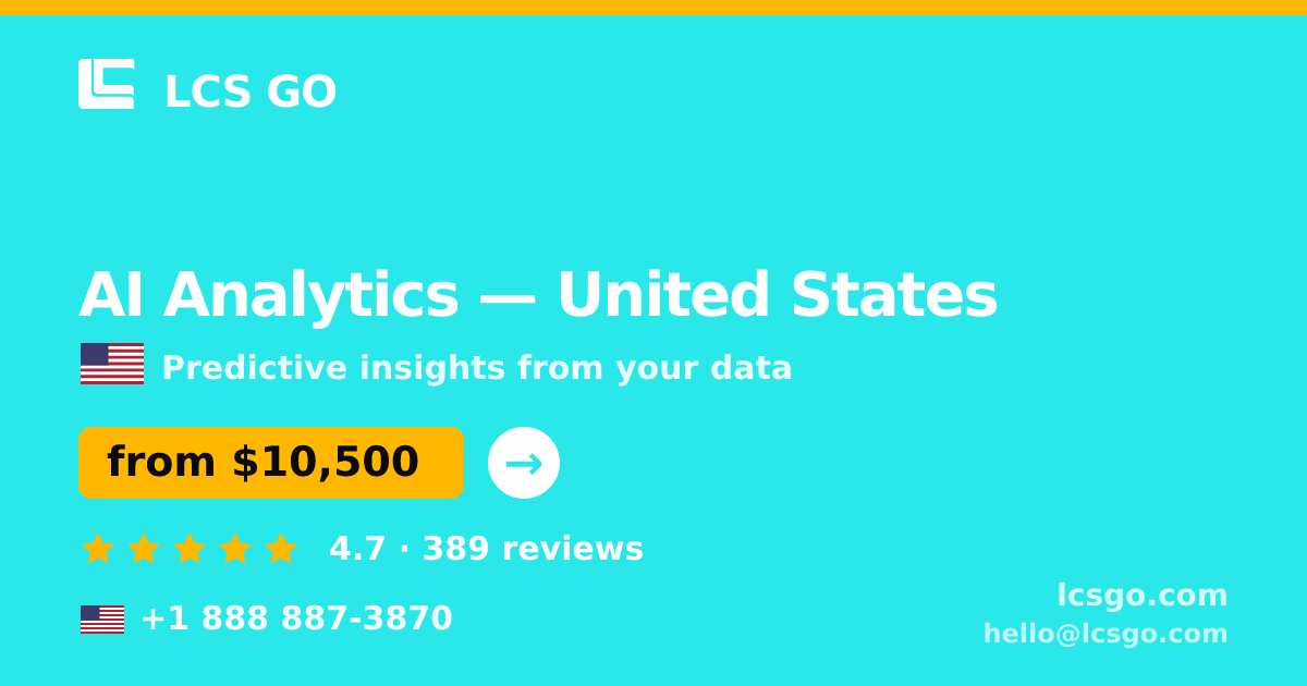 AI Analytics in Austin — from $11,000, rated 4.9/5 by 405 clients. LCS GO.