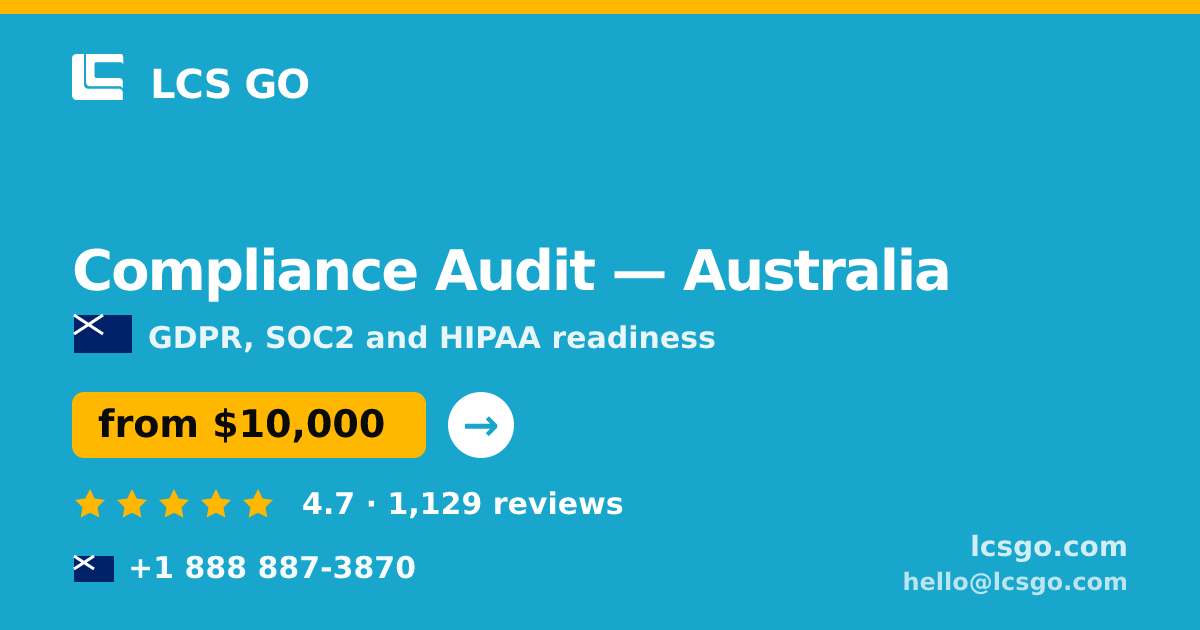 Compliance Audit in Sydney — from $12,500, rated 4.6/5 by 1423 clients. LCS GO.