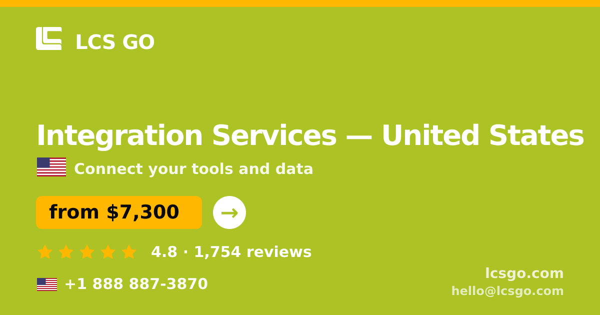 Integration Services in Chicago — from $8,500, rated 4.7/5 by 3187 clients. LCS GO.