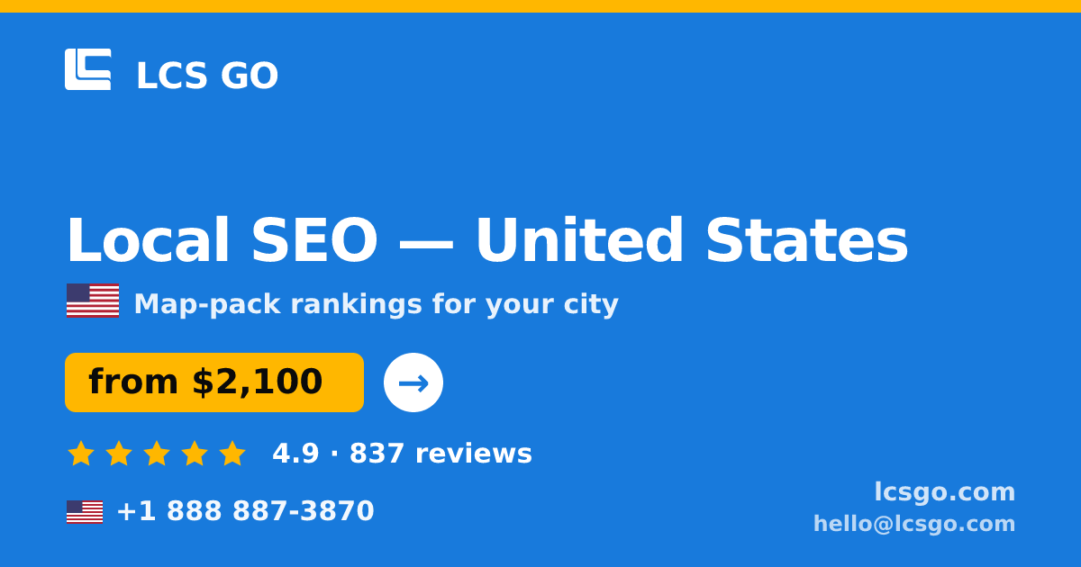 Local SEO in Minneapolis — from $2,100/mo, rated 4.8/5 by 3108 clients. LCS GO.