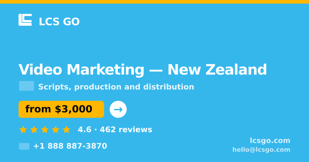 Video Marketing in Christchurch — from $4,300, rated 4.6/5 by 2387 clients. LCS GO.
